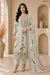Ivory Embroidered Lawn 3-Piece Suit with Tea Pink Printed Dupatta – Unstitched