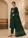 Dhabu Cotton Suit Set with Dupatta