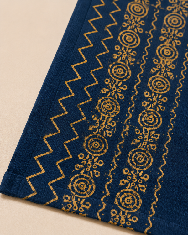 Dhabu Cotton Suit Set with Dupatta