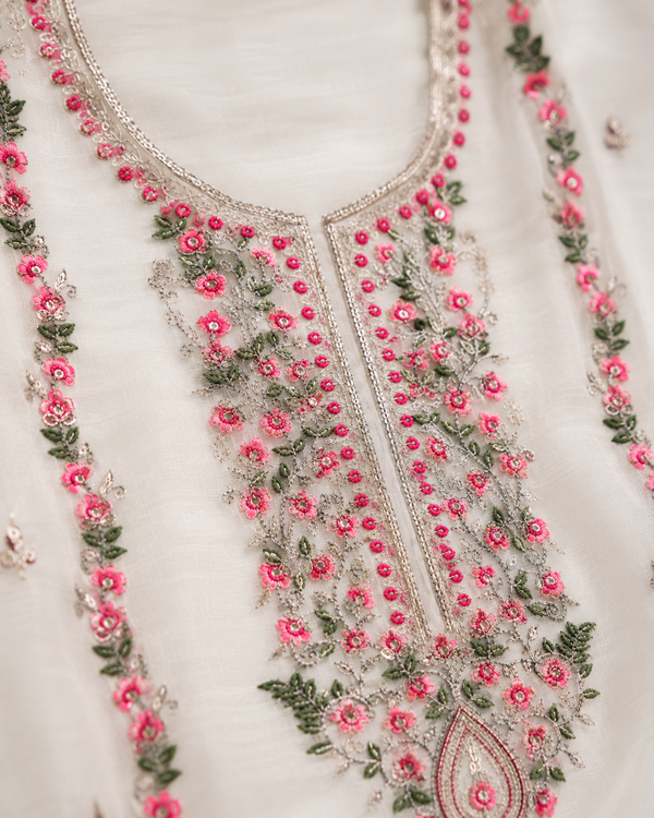 Crunchy Fabric Unstitched Suit with Dupatta