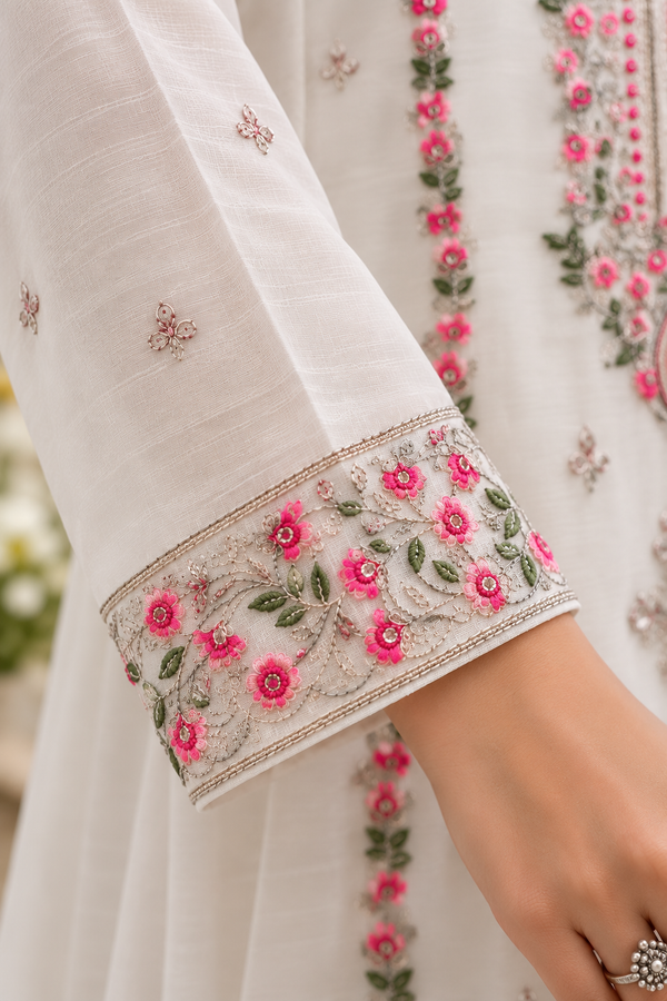 Crunchy Fabric Unstitched Suit with Dupatta