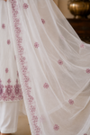 Malchandari Unstitched Suit with Organza Dupatta