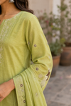 Unstitched Jamdani Cotton Suit with Bird Dupatta
