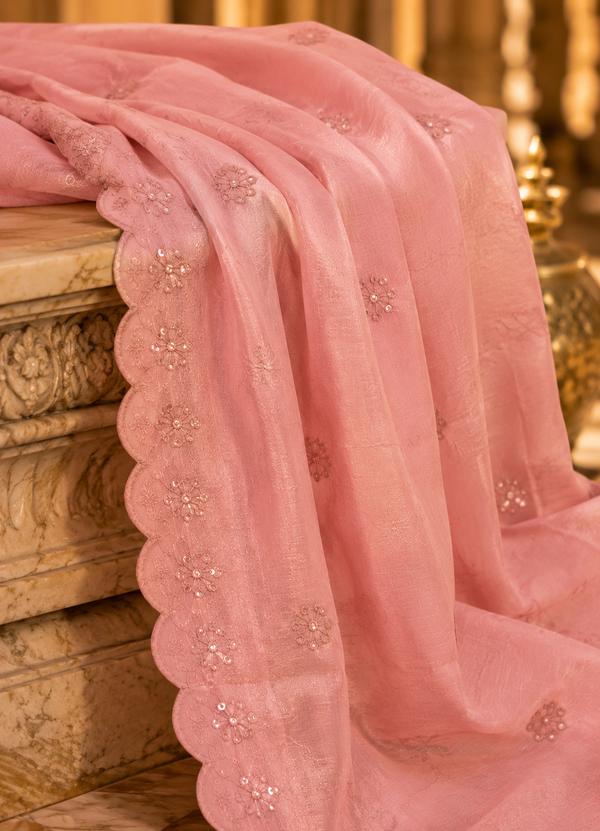 Jaamdani Unstitched Suit with Matching Dupatta
