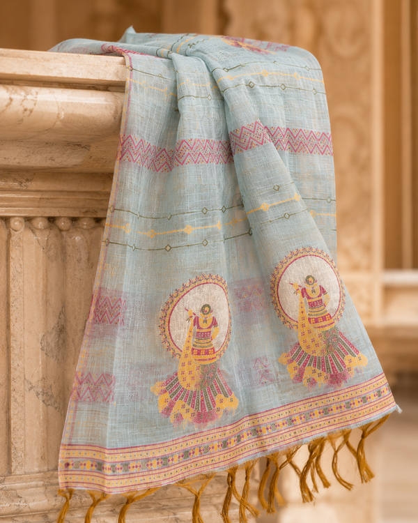 Jaamdani Unstitched Suit with Dupatta