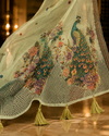 Jamdani Unstitched Cotton Suit with Printed Dupatta
