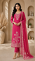 Women's Embroidered Straight Kurta Set with Pant & Dupatta – 3 Piece Festive Suit