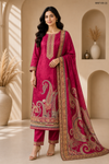 Embroidered Cotton Suit Set with Dupatta – Women's 3-Piece Salwar Kameez