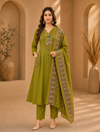 Dhabu Cotton A-Line Suit Set