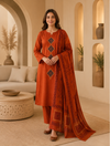 Dhabu Cotton Suit Set with Dupatta