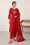 Dhabu Cotton Suit Set with Dupatta