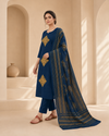 Dhabu Cotton Suit Set with Dupatta