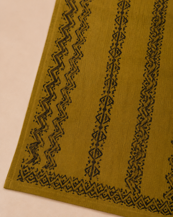 Dhabu Cotton Suit Set with Dupatta