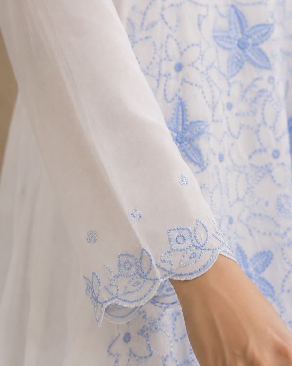 Mul Chandari Unstitched Suit with Dupatta