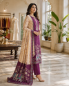 Fancy Unstitched Suit with Elephant Print Dupatta