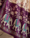 Fancy Unstitched Suit with Elephant Print Dupatta