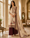 Assam Silk Unstitched Suit with Printed Dupatta