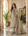 Assam Silk Unstitched Suit with Printed Dupatta