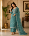 Roman Silk Unstitched Suit with Designer Dupatta