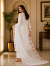 Malchandari Unstitched Suit with Embroidered Dupatta