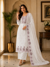 Malchandari Unstitched Suit with Embroidered Dupatta