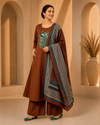 Dhabu Cotton A-Line Suit Set