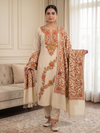 Rani Pink Kashmiri Embroidered Woolen Suit with Shawl – Winter 3-Piece – 4 Colors