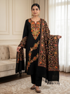Rani Pink Kashmiri Embroidered Woolen Suit with Shawl – Winter 3-Piece – 4 Colors