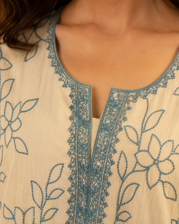 Mal Chanderi Unstitched Suit with Organza Dupatta