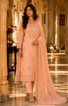 Jaamdani Unstitched Suit with Matching Dupatta