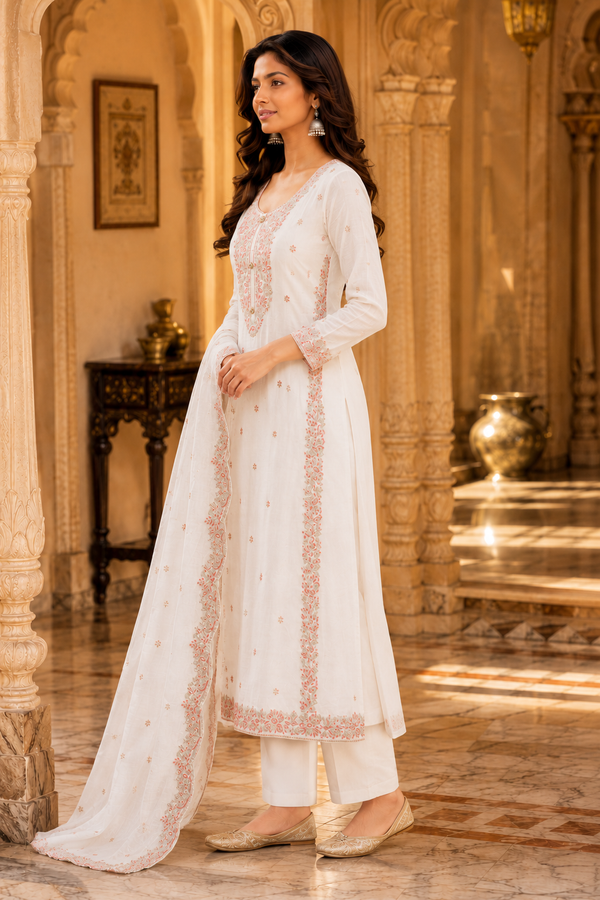 Rayon Unstitched Suit with Dupatta
