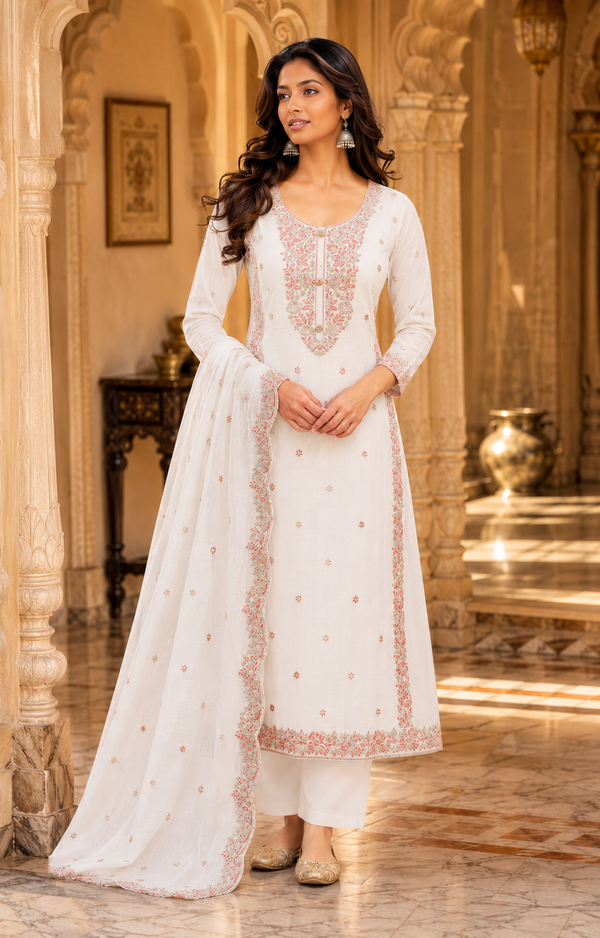 Rayon Unstitched Suit with Dupatta