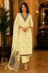 Jamdani Unstitched Cotton Suit with Printed Dupatta