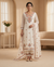 Cream Common Jorjet Top Dupatta