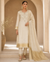 White Jamdani Suit for Women with Printed Dupatta | Premium Designer Suit Set