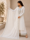 Unstitched Mall to Rayon Embroidered Suit Set with Pant & Dupatta – 3 Piece